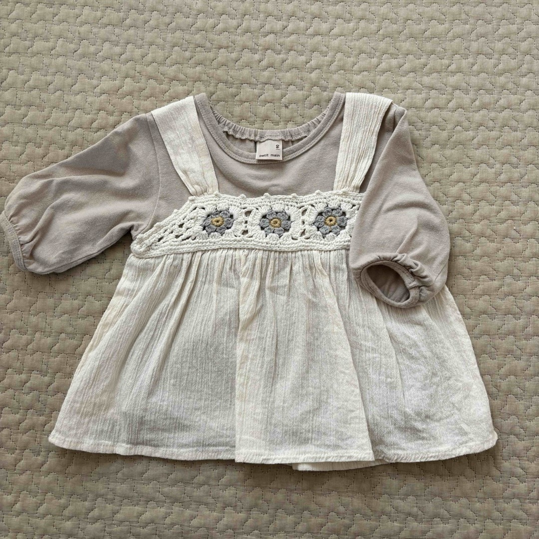 petit main(プティマイン)のプティマイン トップス 90 キッズ/ベビー/マタニティのキッズ服女の子用(90cm~)(Tシャツ/カットソー)の商品写真