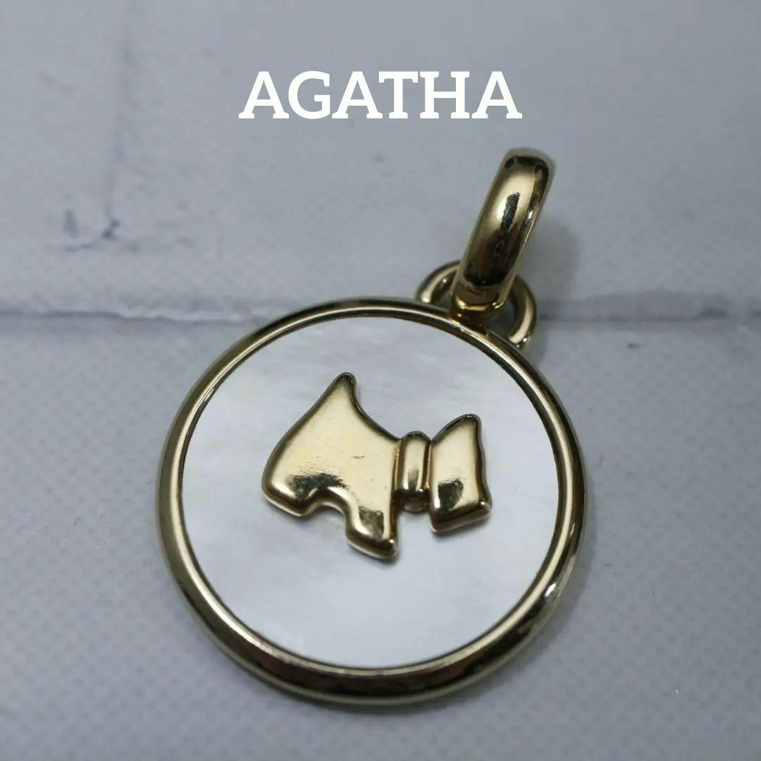 AGATHA(アガタ)の【匿名配送】 AGATHA アガタ ペンダントトップ ロゴ 犬 2 レディースのアクセサリー(ネックレス)の商品写真