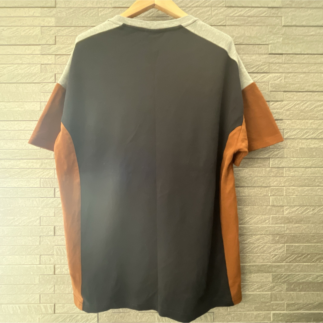 ZARA(ザラ)のザラ ZARA MAN 半袖 Ｔシャツ トリカラー ブラックトップス Mグレー メンズのトップス(Tシャツ/カットソー(半袖/袖なし))の商品写真