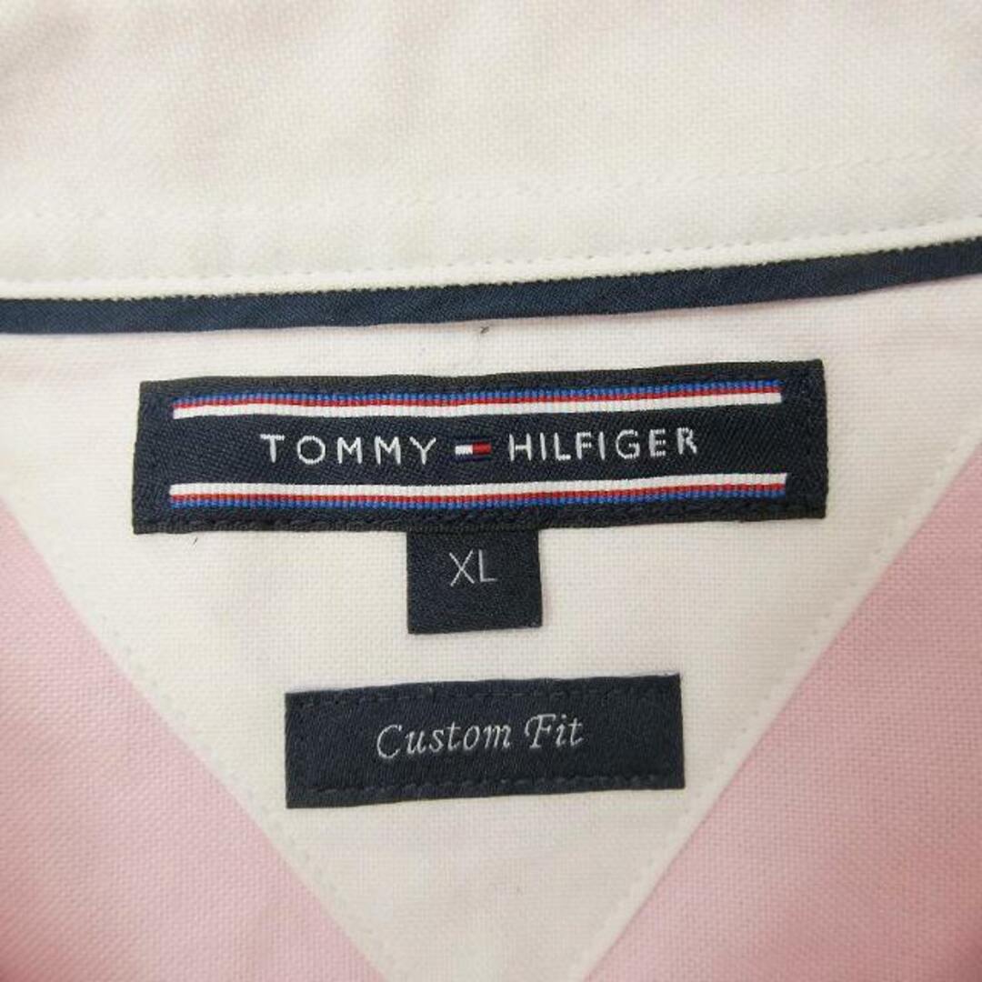 TOMMY HILFIGER(トミーヒルフィガー)の美品 トミーヒルフィガー ボタンダウン シャツ カットソー 長袖 XL メンズのトップス(シャツ)の商品写真