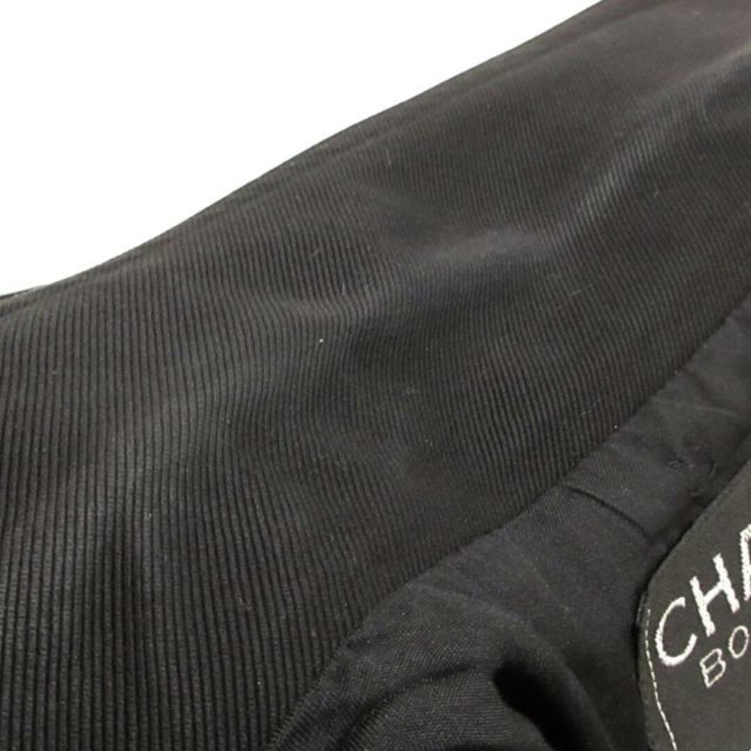 CHANEL(シャネル)のCHANEL(シャネル) ジャケット サイズ42 L レディース - P08938 黒 半袖/シルク/肩パッド/春/秋 レディースのジャケット/アウター(その他)の商品写真