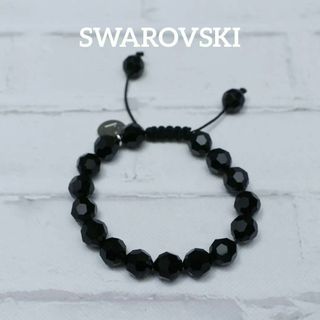 スワロフスキー(SWAROVSKI)の【匿名配送】SWAROVSKI スワロフスキー ブレスレット 黒 ストーン 3(ブレスレット/バングル)