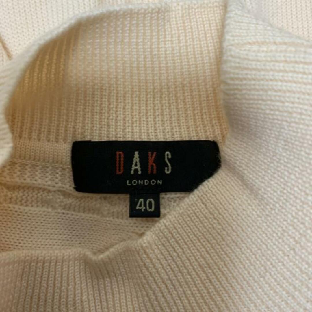 DAKS(ダックス)のDAKS(ダックス) 長袖カットソー サイズ40 L レディース美品  - ベージュ ハイネック レディースのトップス(カットソー(長袖/七分))の商品写真