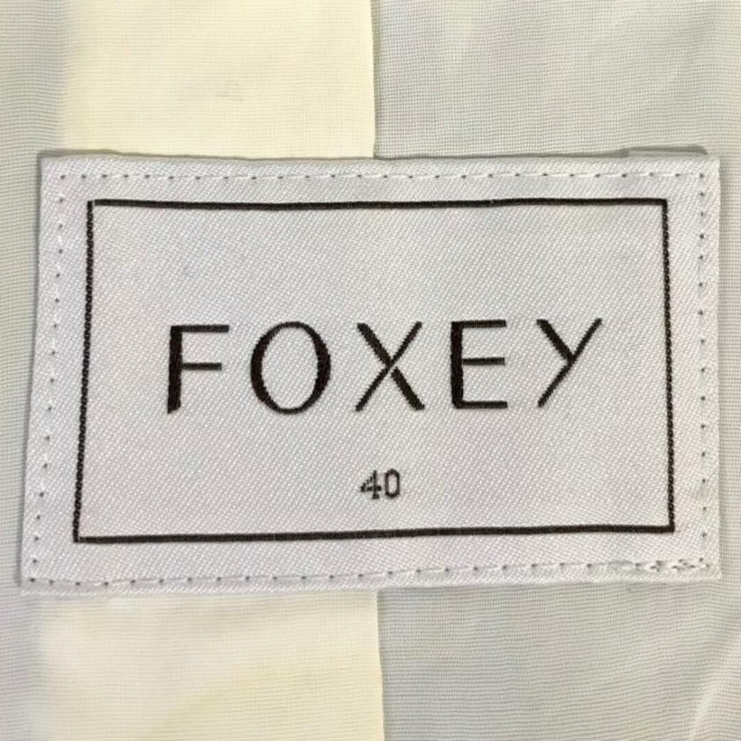 FOXEY(フォクシー)のFOXEY(フォクシー) ジャケット サイズ40 M レディース - ダークネイビー 長袖/肩パッド/春/秋 レディースのジャケット/アウター(その他)の商品写真