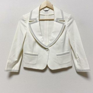 ハロッズ(Harrods)のHARRODS(ハロッズ) ジャケット サイズ2 M レディース - アイボリー×黒 七分袖/春/秋(その他)