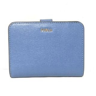 フルラ(Furla)のFURLA(フルラ) 2つ折り財布 - ブルー L字ファスナー レザー(財布)