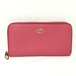 コーチ(COACH)のCOACH(コーチ) 長財布美品  - C3441 ピンク レザー(財布)