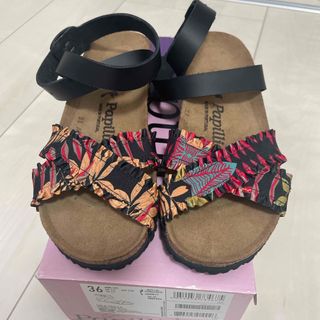 ビルケンシュトック(BIRKENSTOCK)のビルケンシュトックpapillio lola frills 36 23センチ(サンダル)