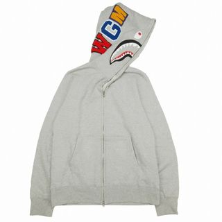 アベイシングエイプ(A BATHING APE)の美品 アベイシングエイプ シャーク フルジップ フーディー パーカー(パーカー)