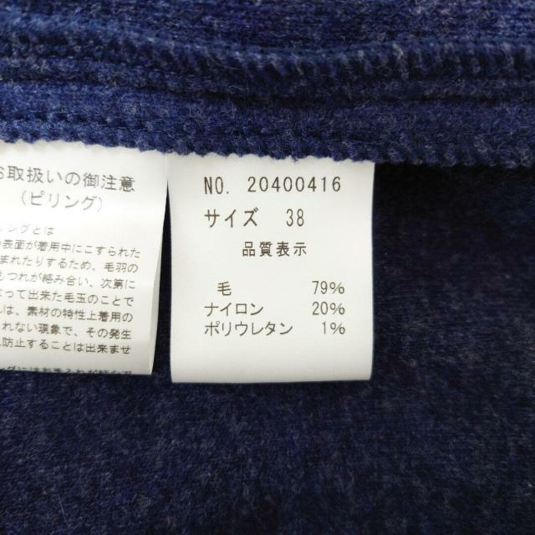 YUKI TORII INTERNATIONAL(ユキトリイインターナショナル)のYUKITORII(ユキトリイ) コート サイズ38 M レディース美品  - ネイビー 長袖/ニット/冬 レディースのジャケット/アウター(その他)の商品写真