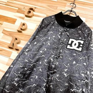 DC SHOE - 【ディーシーシュー】ナイロン 長袖ジャケット スタジャン スノボ L グレー×黒