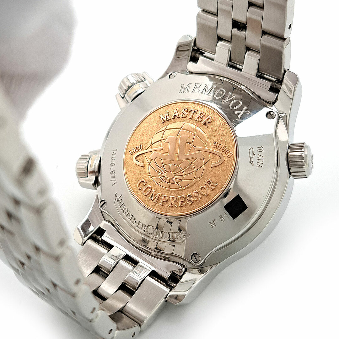 Jaeger-LeCoultre(ジャガールクルト)のジャガールクルト マスターコンプレッサー メモボックス Q1708170 自動巻き ステンレススティール メンズ JAEGER-LECOULTRE 【中古】 【時計】 メンズの時計(腕時計(アナログ))の商品写真