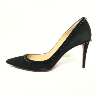 クリスチャンルブタン(Christian Louboutin)のCHRISTIAN LOUBOUTIN(クリスチャンルブタン) パンプス 36 1/2 レディース - 黒 スタッズ スエード(ハイヒール/パンプス)