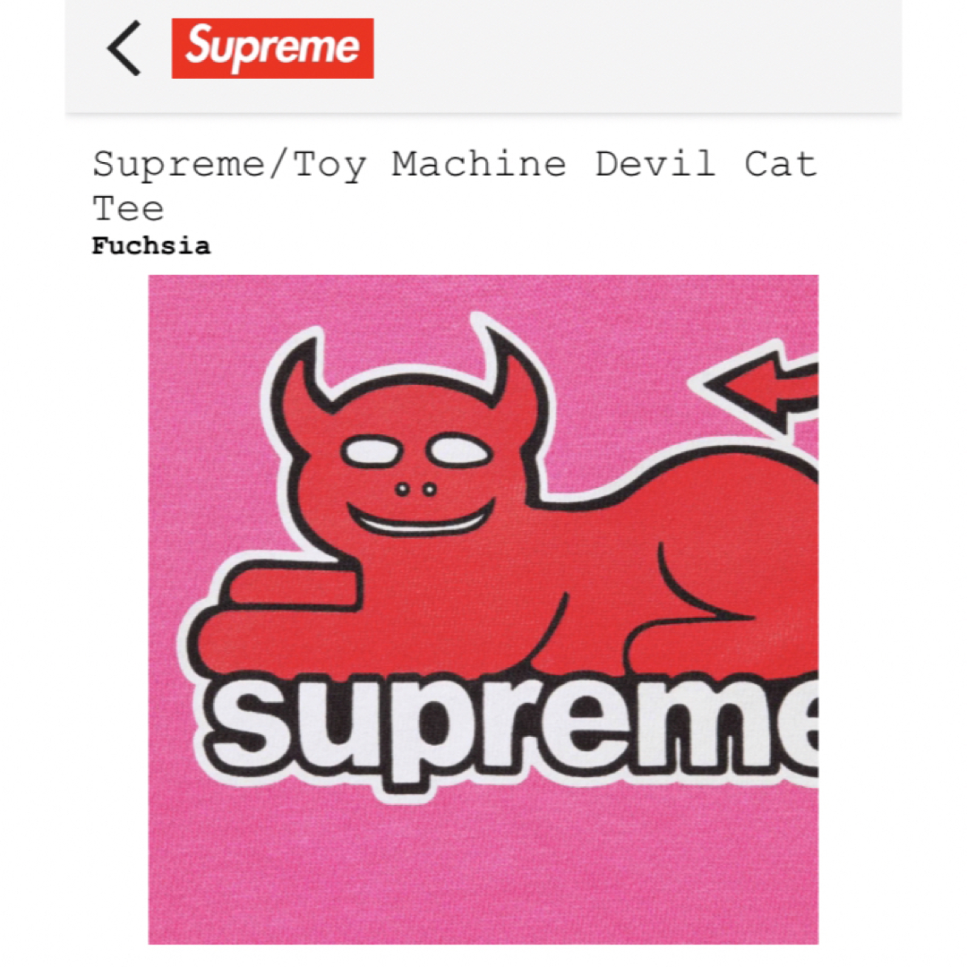 Supreme - 24SS Supreme/Toy Machine Devil Cat Tee Lの通販 by プロフ