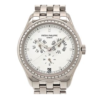 パテックフィリップ(PATEK PHILIPPE)のパテックフィリップ アニュアルカレンダー ダイヤベゼル  5037/1G-001 自動巻き ホワイトゴールド メンズ ボーイズ PATEK PHILIPPE 【中古】 【時計】(腕時計(アナログ))