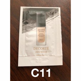 コスメデコルテ(COSME DECORTE)のゼンウェアフルイド C11 試供品 1枚(ファンデーション)