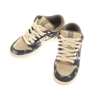 ナイキ(NIKE)の【中古】ナイキ NIKE × TRAVIS SCOTT SB DUNK LOW PRM QS ダンクロー スニーカー ブラック×ベージュ【サイズ27cm】【メンズ】(スニーカー)