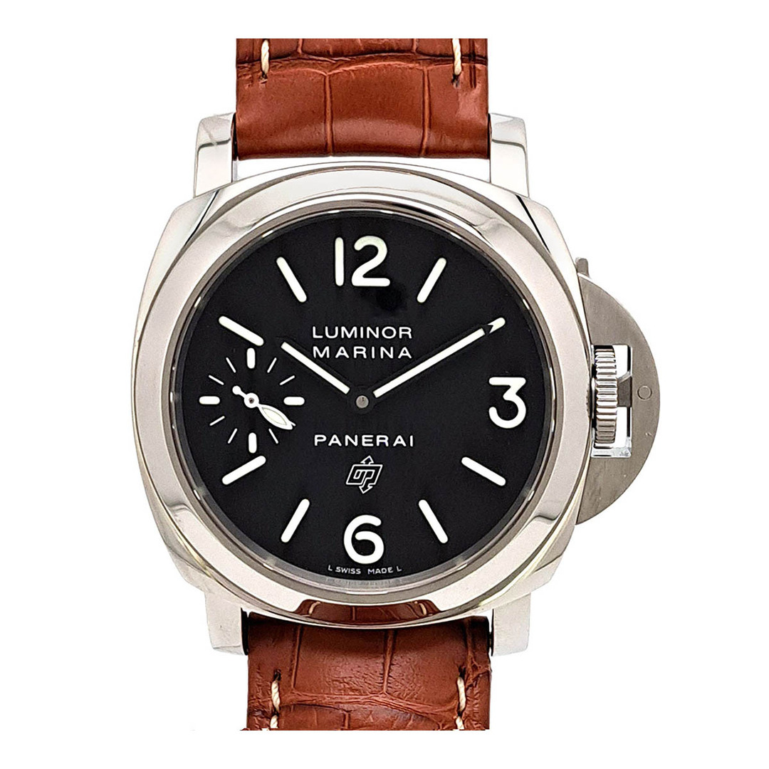 OFFICINE PANERAI(オフィチーネパネライ)のオフィチーネ パネライ ルミノールマリーナ ロゴ PAM00005 手巻き ステンレススティール メンズ OFFICINE PANERAI 【中古】 【時計】 メンズの時計(腕時計(アナログ))の商品写真