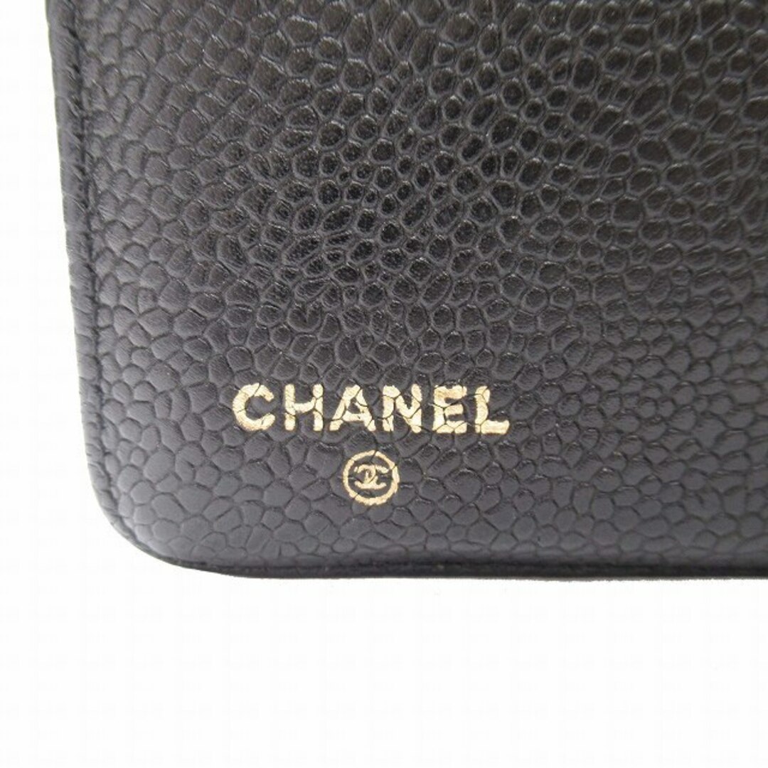 CHANEL(シャネル)の90s ヴィンテージ シャネル キャビアスキン アジェンダMM 手帳カバー インテリア/住まい/日用品の文房具(その他)の商品写真