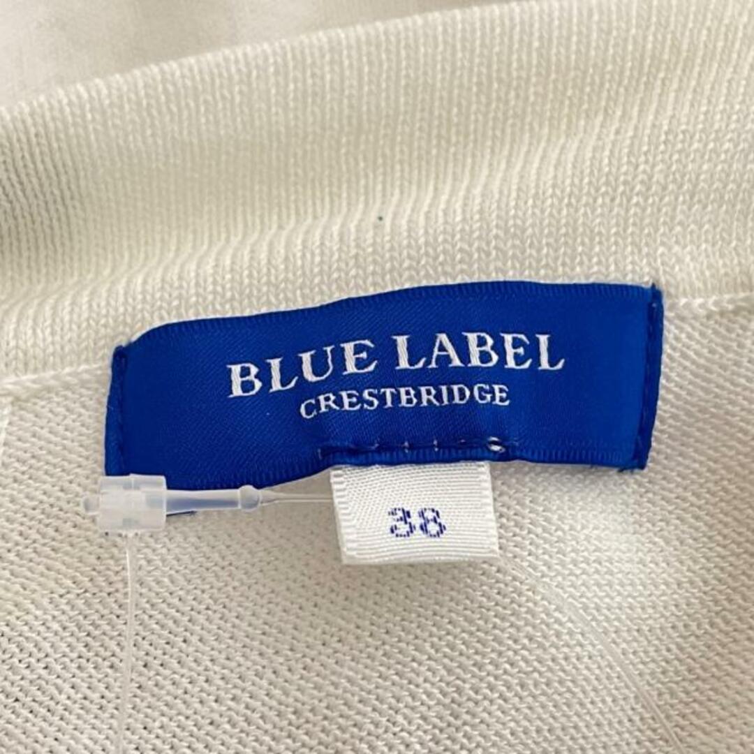 BLUE LABEL CRESTBRIDGE(ブルーレーベルクレストブリッジ)のBLUE LABEL CRESTBRIDGE(ブルーレーベルクレストブリッジ) 半袖カットソー サイズ38 M レディース美品  - 白 レディースのトップス(カットソー(半袖/袖なし))の商品写真