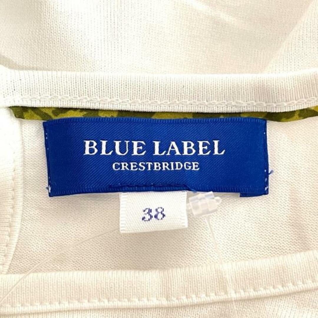 BLUE LABEL CRESTBRIDGE(ブルーレーベルクレストブリッジ)のBLUE LABEL CRESTBRIDGE(ブルーレーベルクレストブリッジ) 長袖Tシャツ サイズ38 M レディース美品  - アイボリー レディースのトップス(Tシャツ(長袖/七分))の商品写真