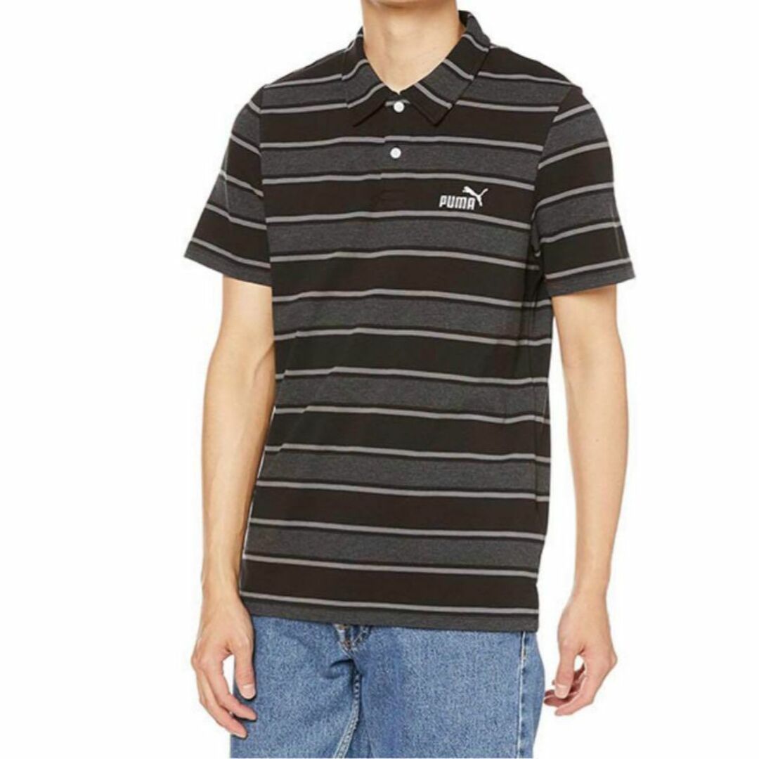 PUMA(プーマ)のPUMA プーマ 半袖 ポロシャツ シャツ ウェア トップス 674907 黒 メンズのトップス(ポロシャツ)の商品写真