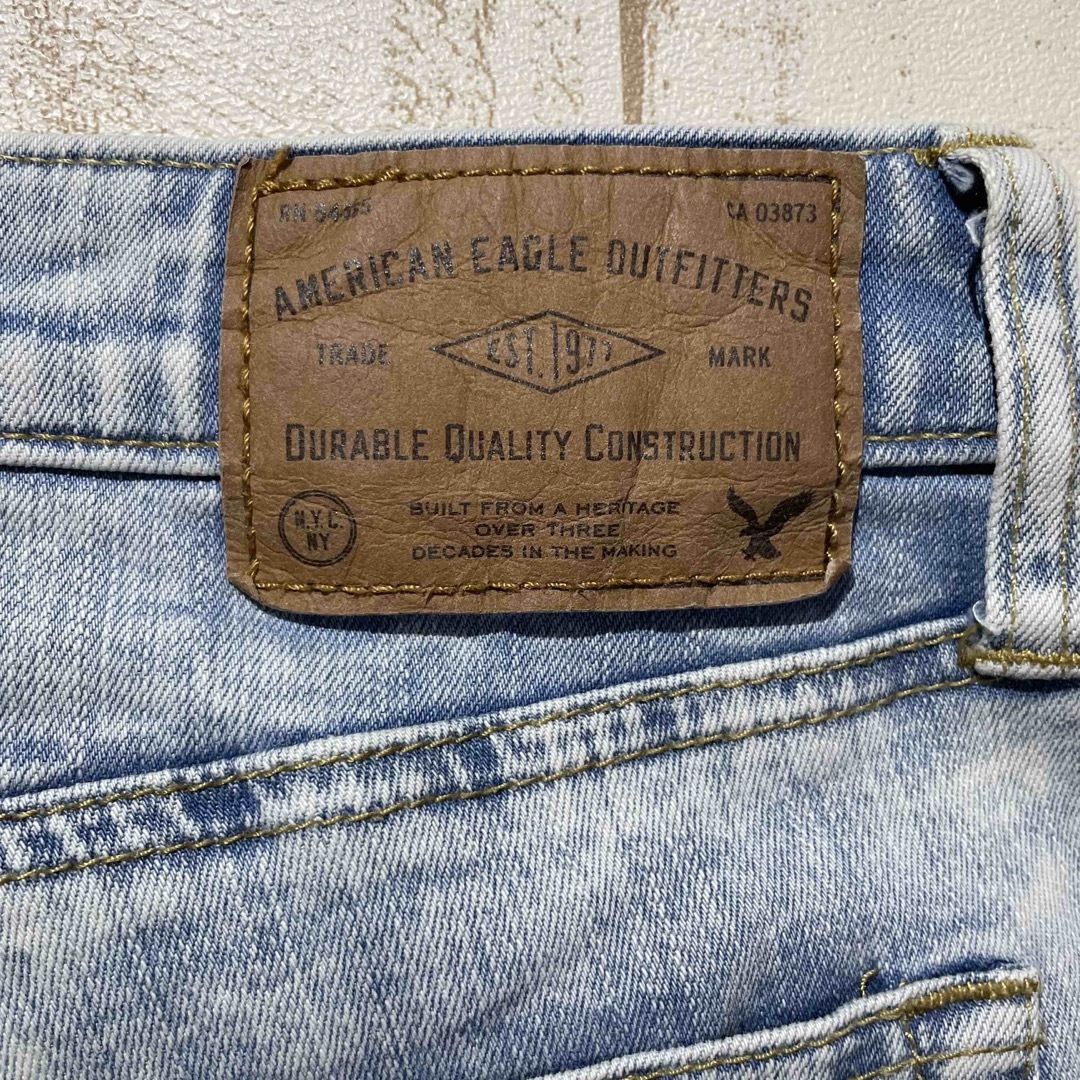 American Eagle(アメリカンイーグル)の【AMERICAN EAGLE】アメリカンイーグル  ケミカルウォッシュデニム メンズのパンツ(デニム/ジーンズ)の商品写真