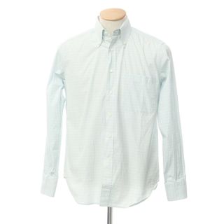 ロロピアーナ(LORO PIANA)の【中古】ロロピアーナ Loro Piana コットン チェック ボタンダウン ドレスシャツ グリーンxブルー【サイズ37】【メンズ】(シャツ)