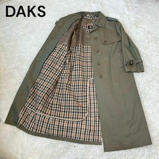 DAKS ダックス　トレンチコート　カーキ　インナー付き　タマムシ色