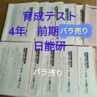 日能研　育成テスト　4年　前期　5回(語学/参考書)