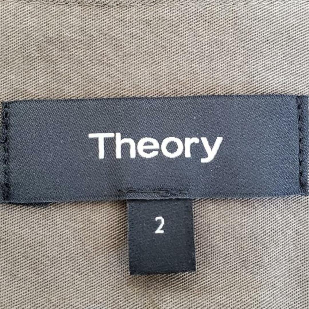 theory(セオリー)のtheory(セオリー) ワンピース サイズ2 S レディース美品  - カーキ ノースリーブ/ひざ丈 レディースのワンピース(その他)の商品写真