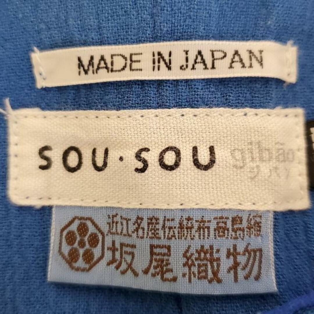 SOU・SOU(ソウソウ)のSOU・SOU(ソウソウ) 半袖カットソー サイズM レディース美品  - ブルー クルーネック レディースのトップス(カットソー(半袖/袖なし))の商品写真