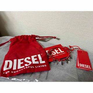 ディーゼル(DIESEL)のDIESEL ブレスレット　赤(ブレスレット)