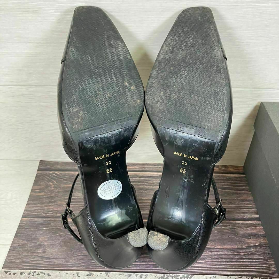 Rizraffinee リズラフィーネ 23 スクエアトゥ ストラップ パンプス レディースの靴/シューズ(ハイヒール/パンプス)の商品写真