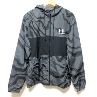 アンダーアーマー(UNDER ARMOUR)のUNDER ARMOUR(アンダーアーマー) ブルゾン サイズL メンズ - ダークグレー×黒 長袖/秋(ブルゾン)