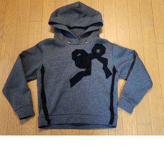 LANVIN en Bleu - ランバンオンブルー パーカー リボン グレー LANVIN en Bleu - ランバンオンブルー パーカー リボン グレー