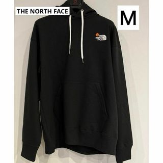 ザノースフェイス(THE NORTH FACE)のノースフェイス トップス 長袖 パーカー フラワー ロゴ NT12338 黒(パーカー)