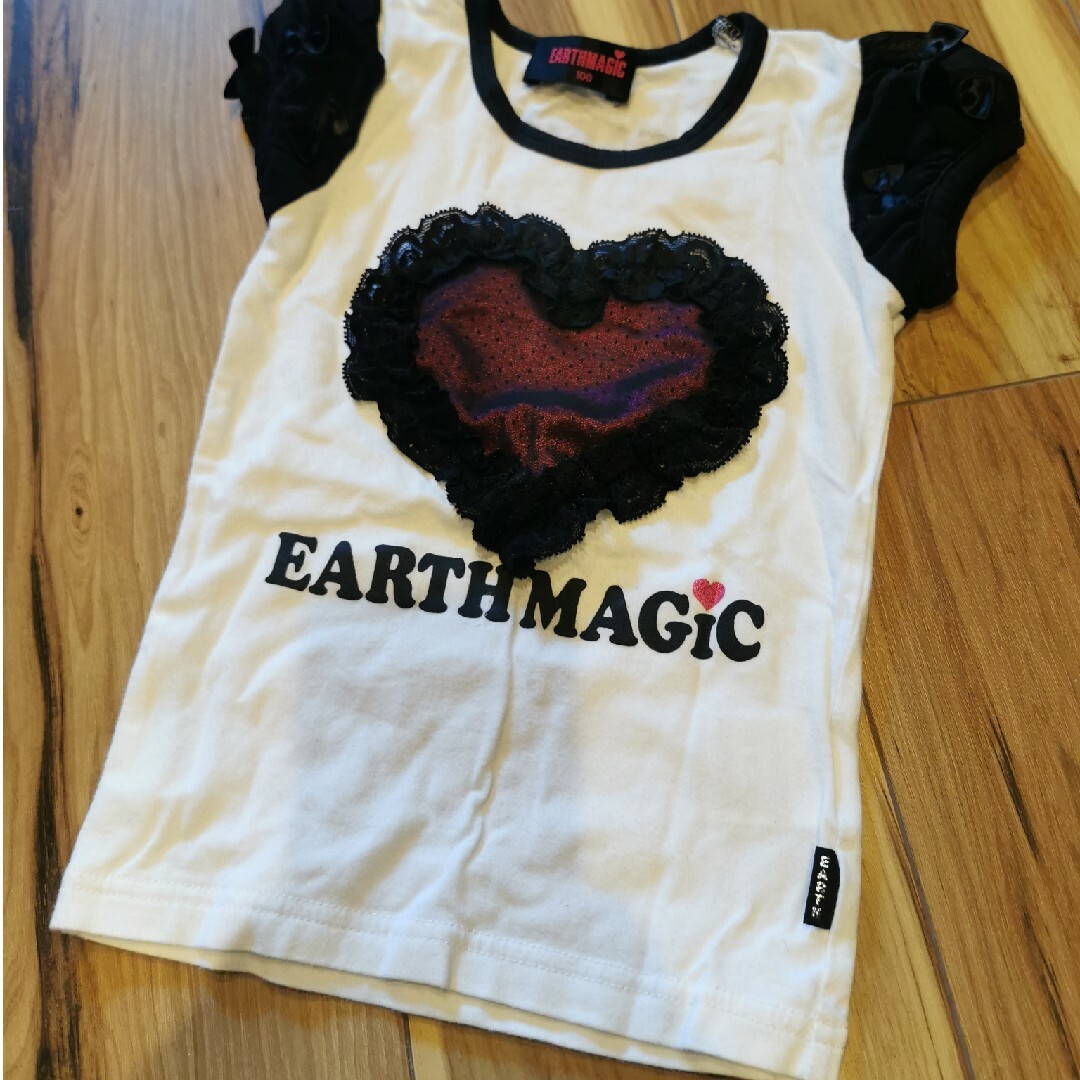 EARTHMAGIC(アースマジック)のアースマジック Tシャツ 100 キッズ/ベビー/マタニティのキッズ服女の子用(90cm~)(Tシャツ/カットソー)の商品写真