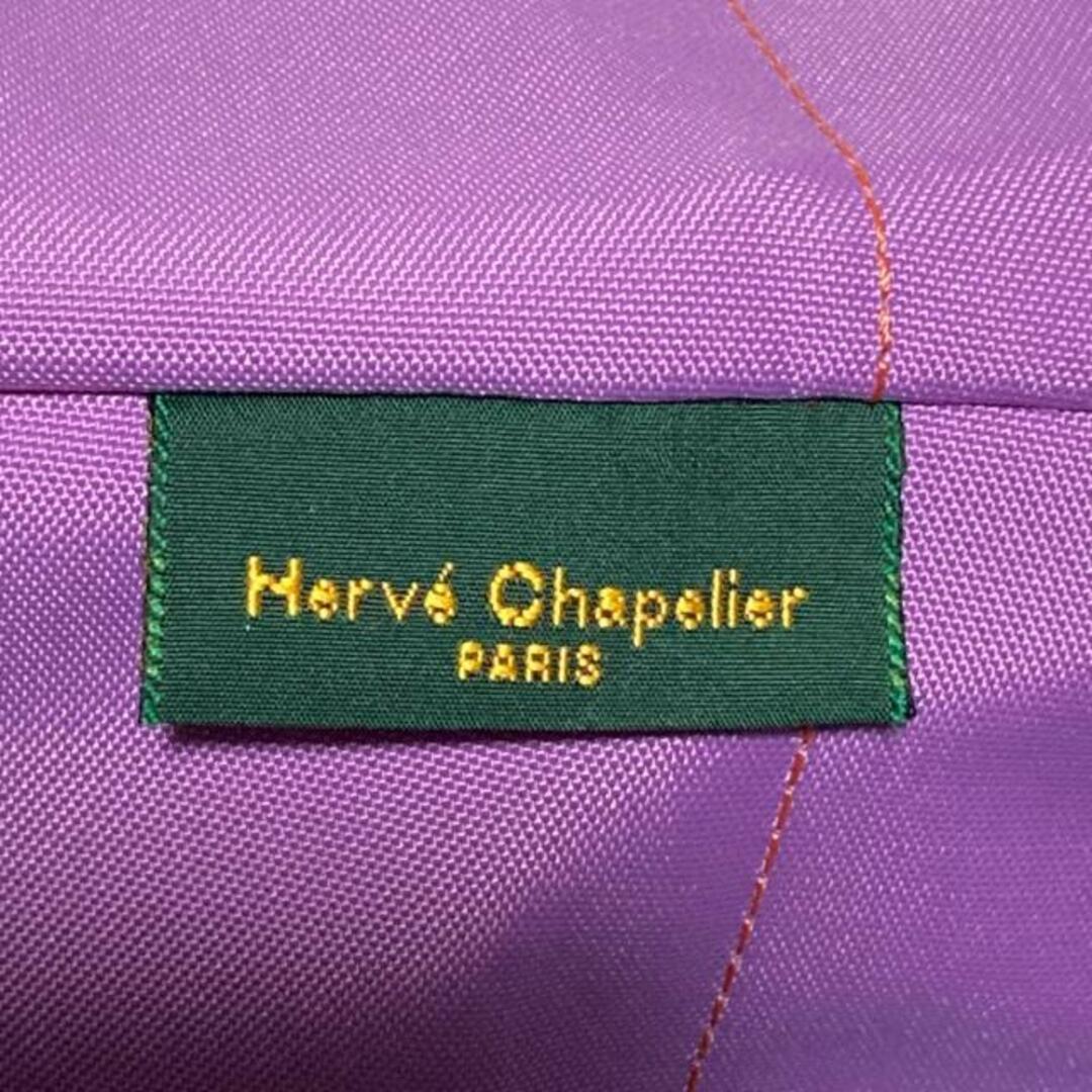 Herve Chapelier(エルベシャプリエ)のHerve Chapelier(エルベシャプリエ) トートバッグ ナイロン舟型ショルダーML ライトパープル×オレンジ×黒 Nライン ナイロン レディースのバッグ(トートバッグ)の商品写真