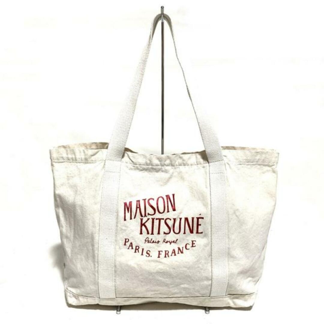 MAISON KITSUNE'(メゾンキツネ)のMAISON KITSUNE(メゾンキツネ) トートバッグ - アイボリー キャンバス レディースのバッグ(トートバッグ)の商品写真