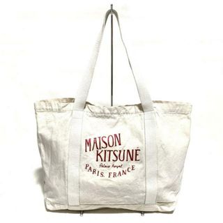 メゾンキツネ(MAISON KITSUNE')のMAISON KITSUNE(メゾンキツネ) トートバッグ - アイボリー キャンバス(トートバッグ)