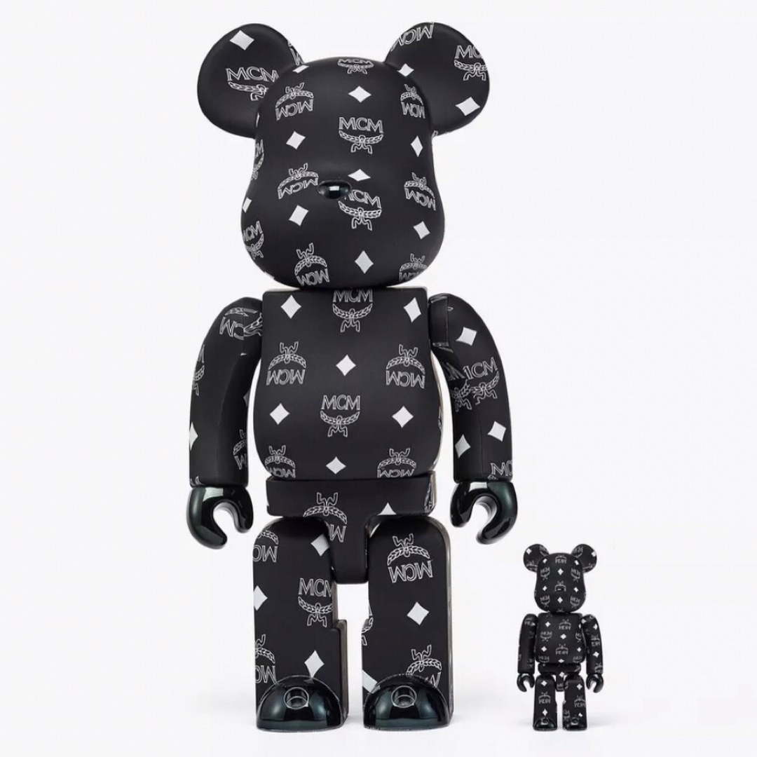 MEDICOM TOY(メディコムトイ)のBE@RBRICK x MCM BLACK Ver. 100％ & 400％ エンタメ/ホビーのフィギュア(その他)の商品写真