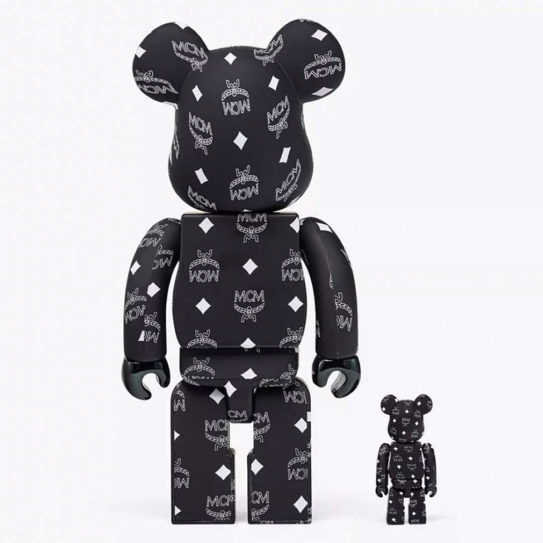 MEDICOM TOY(メディコムトイ)のBE@RBRICK x MCM BLACK Ver. 100％ & 400％ エンタメ/ホビーのフィギュア(その他)の商品写真