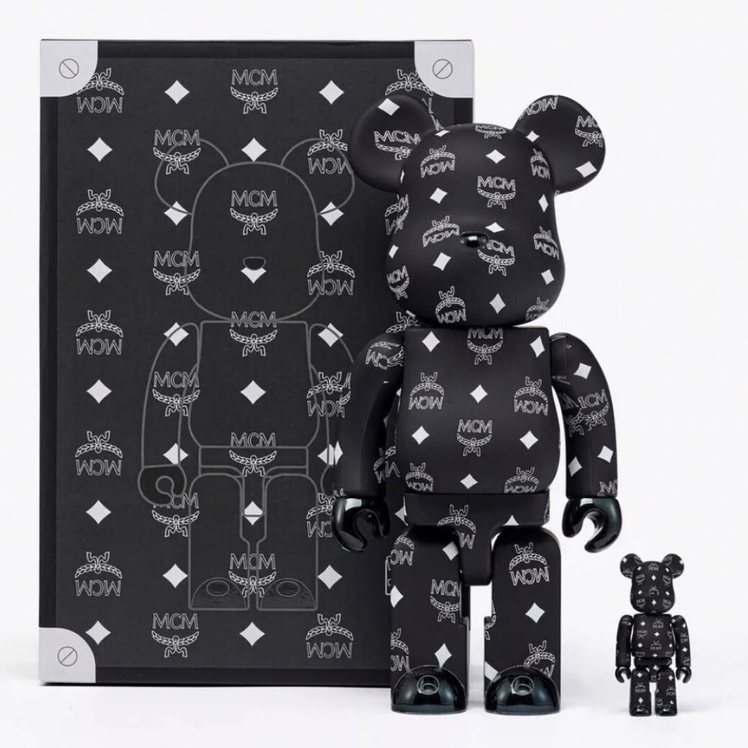 MEDICOM TOY(メディコムトイ)のBE@RBRICK x MCM BLACK Ver. 100％ & 400％ エンタメ/ホビーのフィギュア(その他)の商品写真