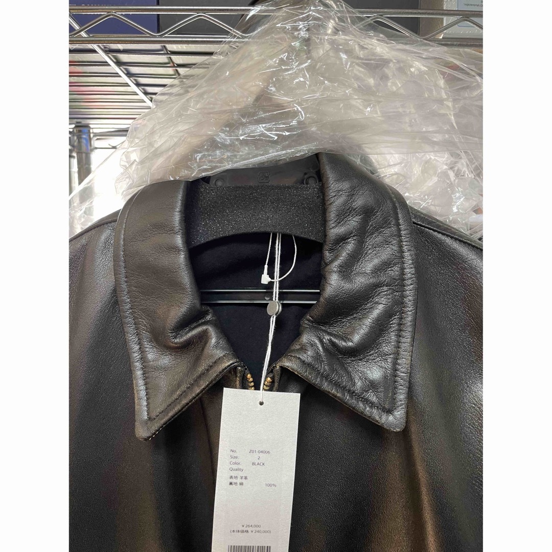 COMOLI - 24ss comoliレザージップブルゾン コモリ レザージップ COMOLI - 24ss comoliレザージップブルゾン コモリ レザージップ