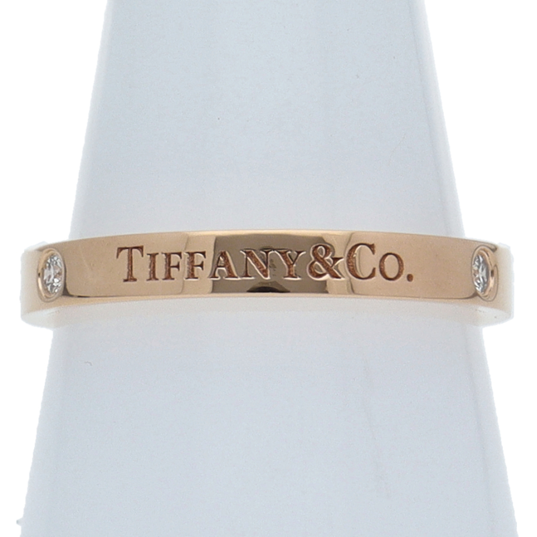 Tiffany & Co.(ティファニー)のティファニー フラットバンド3Pダイヤリング  60000533 D:0.07ct(#18)(#18 幅:約0.3cm) K18PG 仕上げ済 美品【中古】 レディースのアクセサリー(リング(指輪))の商品写真