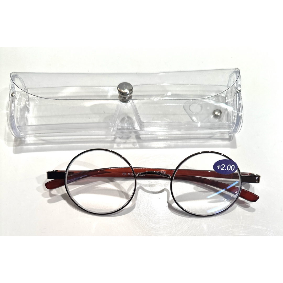 老眼鏡 ＋2.0 丸メガネ　オシャレ　リーディンググラス その他のその他(その他)の商品写真