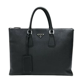 プラダ(PRADA)の　プラダ PRADA サフィアーノ ブリーフケース 2VG039 ブラック  サフィアーノレザー メンズ ブリーフケース(その他)