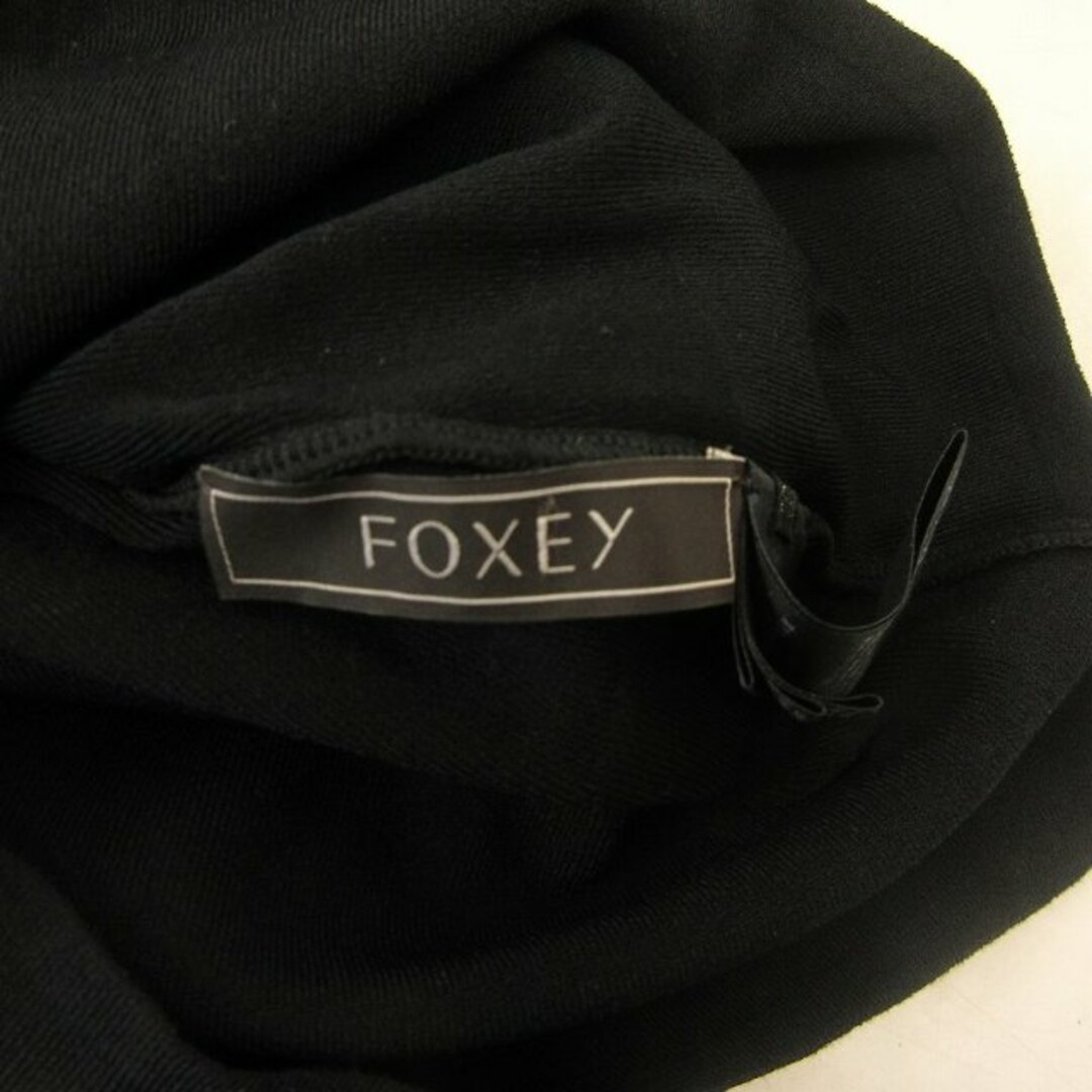 FOXEY(フォクシー)のフォクシー 美品 ニット セーター ストレッチ ブラック 38 約M ■GY09 レディースのトップス(ニット/セーター)の商品写真