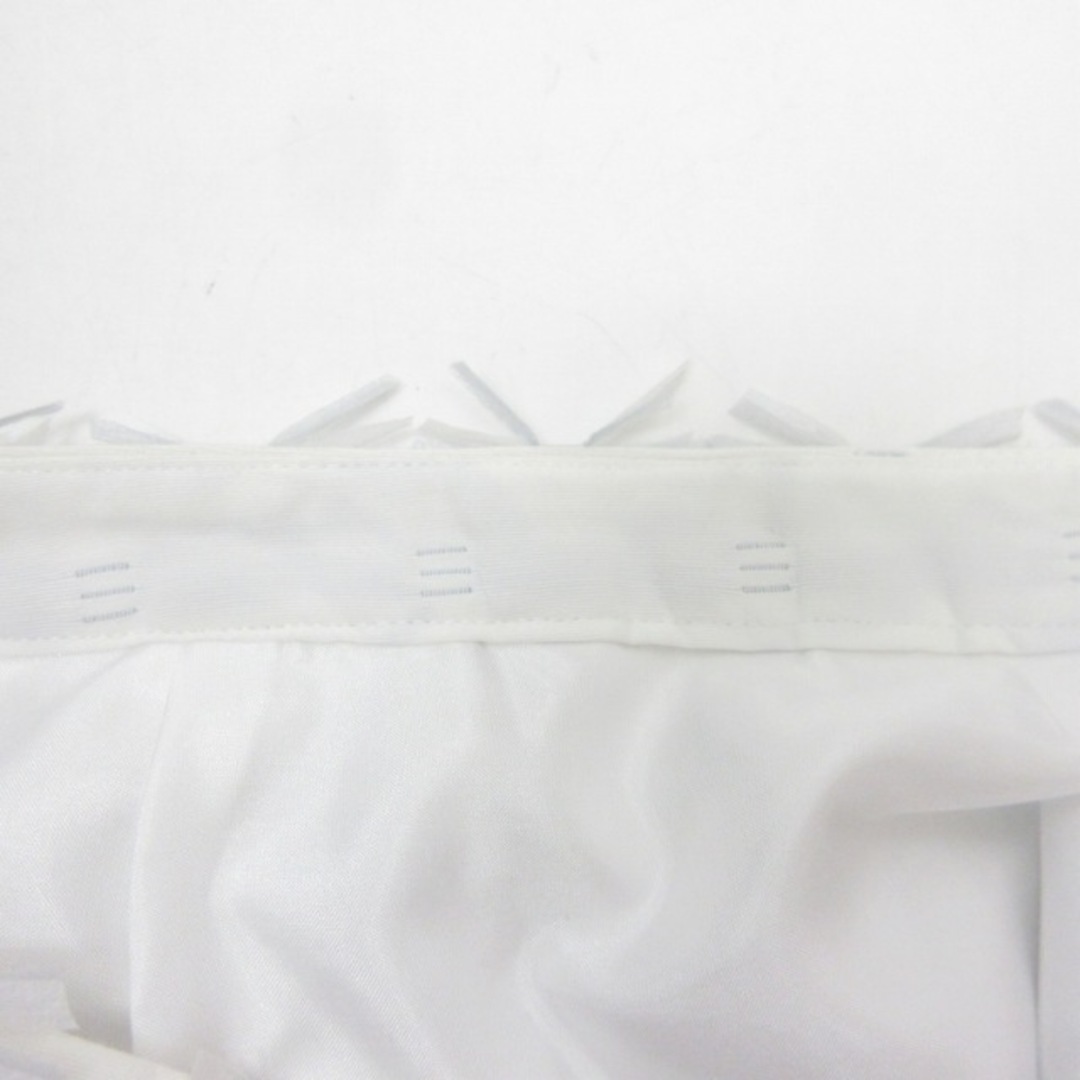 49アベニュー ジュンコシマダ スカート フリンジ 白 ホワイト 36 約S レディースのスカート(ひざ丈スカート)の商品写真